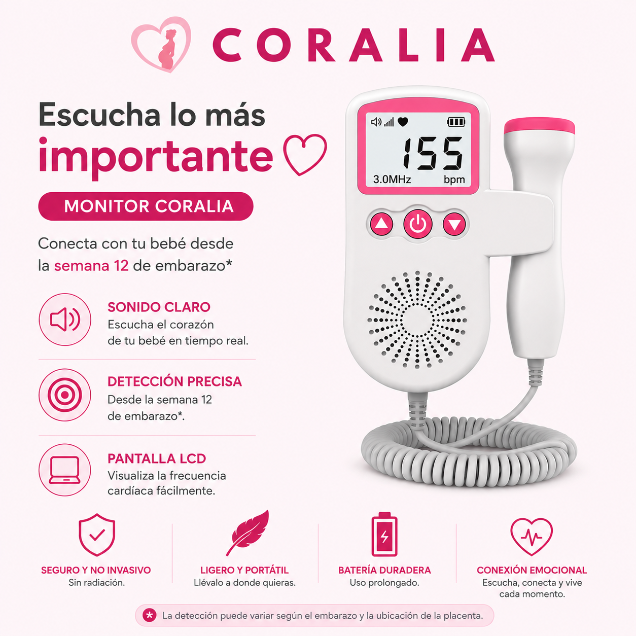 Coralia™ Tranquilidad entre ecografías